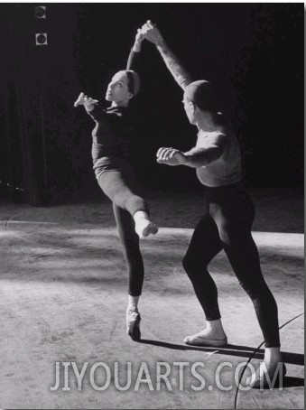 Ballerina Maria Tallchief Rehearsing