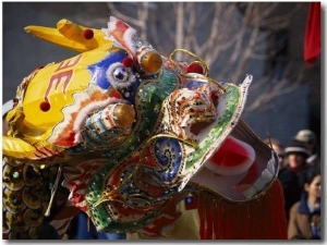 Dancing Dragon in a Chinese New Year Parade