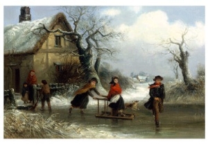 Skaters on a Pond