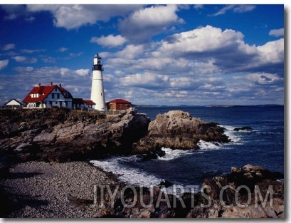 Portland Head Lighthouse on Cape Elizabeth, Portland, Maine, USA