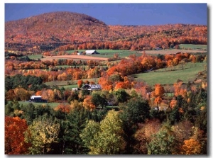 Farmland near Pomfret, Vermont, USA