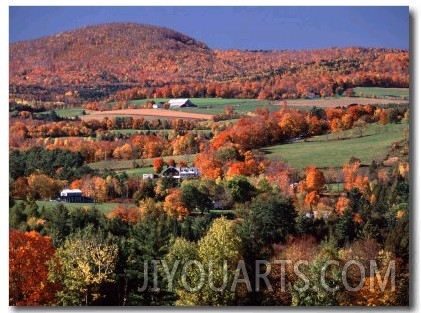 Farmland near Pomfret, Vermont, USA