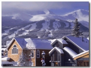 Town with Ski Area in Background, Breckenridge, CO