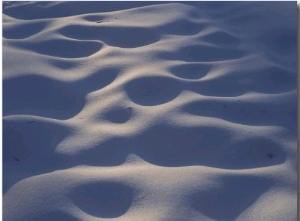 Sunlight Reflects off White Sand