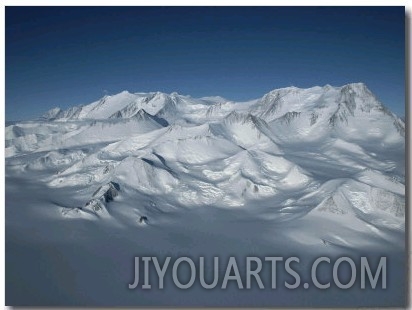 An Aerial View of Mount Vinson, Antarcticas Highest Peak