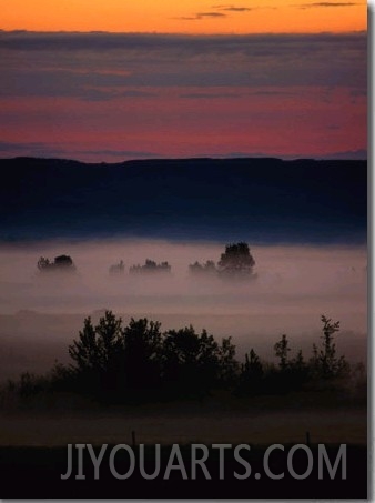 Mist Over Countryside, Calgary, Canada