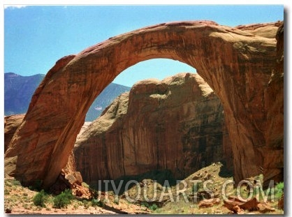 Rainbow Bridge National Monument is a Star Attraction at Lake Powell on the Utah Side