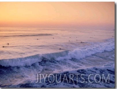 Surfers, Mission Beach, San Diego, California