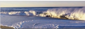 Waves Washing Up on a Beach