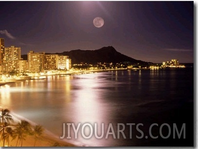 Waikiki Beach and Diamond Head, HI