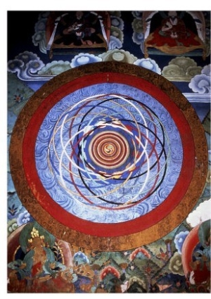 Mandala in Rinchepung Dzong, Paro, Bhutan