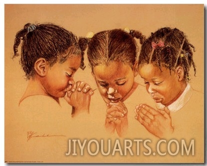 Three Girls Praying