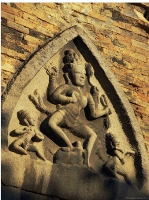 Hindu Influenced Art Above the Entrance of One of the Po Nagar Cham Towers