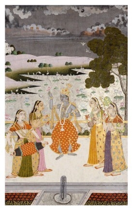 Krishna with the Gopis, Rajesthan, Possibly Bikaner, circa 1760