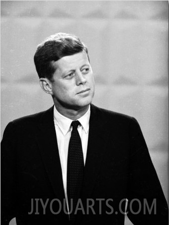 Democratic Presidential Candidate John F. Kennedy During Famed Kennedy Nixon Televised Debate