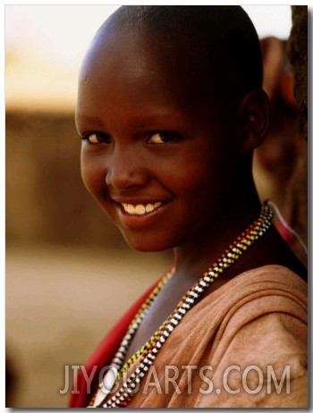 Maasai Girl, Masai Mara National Reserve, Kenya