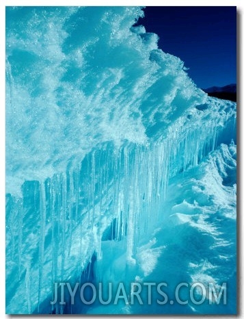 Icicles Formed When Melting Water and Sea Spray Re Freeze, Antarctica