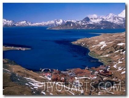 The Now Abandoned Grytviken Whaling Station in King Edward Point, Antarctica