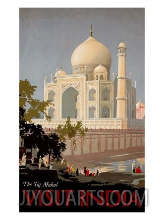 Visit India, the Taj Mahal, circa 1930