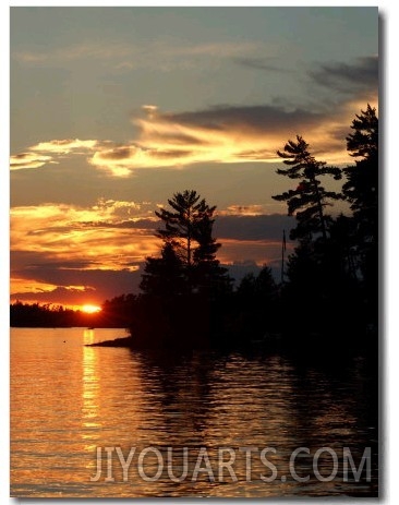 Reflection on Lake of the Woods, Ontario, Canada