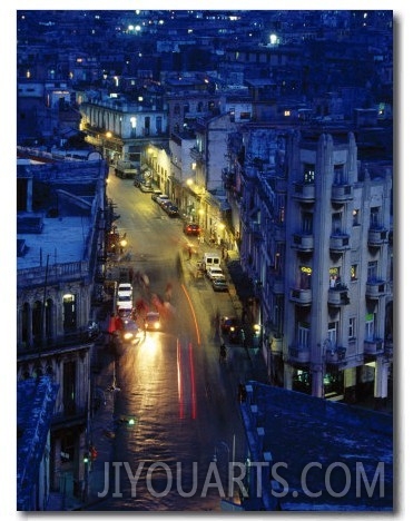 Chinatown at Night, Havana, Cuba