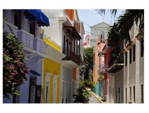 Colorful Street, Old San Juan, Puerto Rico