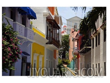 Colorful Street, Old San Juan, Puerto Rico