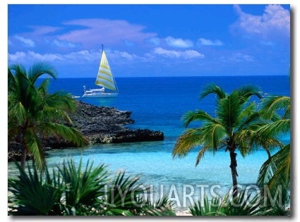 Sailing off Eleuthera, Eleuthera Point, Bahamas