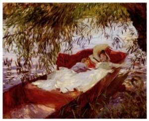 Two Women Asleep in a Punt