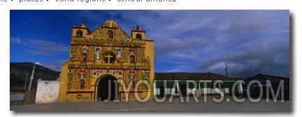 Facade of a Church, San Andres Xecul, Guatemala