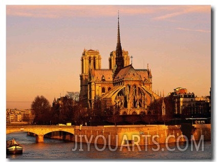 Morning Light on Notre Dame, Paris, France