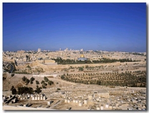 Jerusalem from Mt. of Olives, Israel