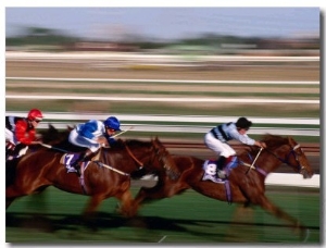 Horse Racing in Action, Melbourne, Australia