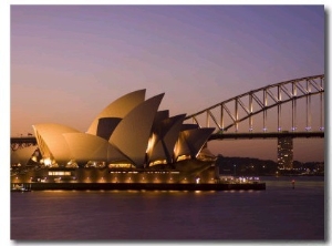 Opera House and Harbour Bridge, Sydney, New South Wales, Australia