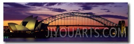 Sydney Harbour Bridge at Sunset, Sydney, Australia