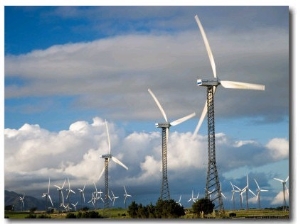 Tararua Wind Farm, Tararua Ranges, near Palmerston North, North Island, New Zealand