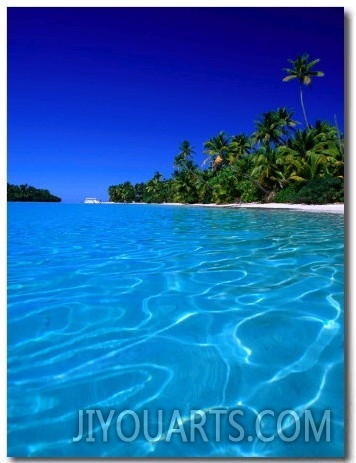 Tropical Lagoon Waters, Aitutaki, Southern Group, Cook Islands