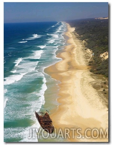 Wreck of the Maheno, Seventy Five Mile Beach, Fraser Island, Queensland, Australia