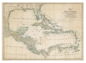 The Caribbean with the West Indies and the Coasts of the United States and the Spanish Possessions