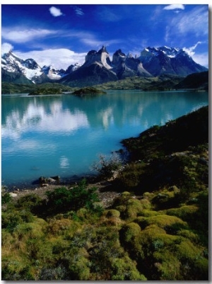 Cuernos Del Paine and Lagos Pehoe, Torres Del Paine National Park, Chile