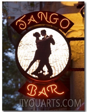 Tango Bar Sign, Buenos Aires, Argentina