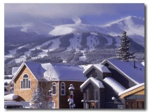 Town with Ski Area in Background, Breckenridge, CO