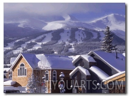 Town with Ski Area in Background, Breckenridge, CO