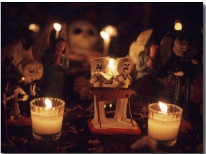 Day of the Dead Night Vigil Details, Oaxaca, Mexico