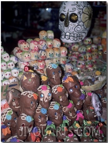 Day of the Dead, Candy Skulls, Abastos Market, Oaxaca, Mexico