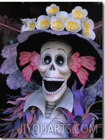 Skeletons, Day of the Dead, Paper Mache Sculpture, Oaxaca, Mexico