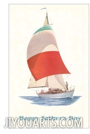 Sailboat Flying Spinnaker