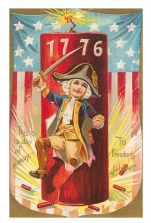 4th of July, Boy with 1776 Firecracker