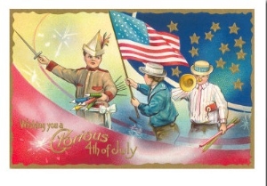 4th of July, Children with Rockets