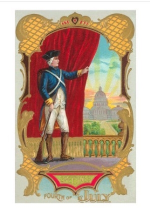 4th of July, George Washington Looking at Capitol